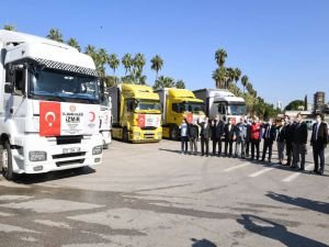 ​Adana’dan İzmir’e 8 TIR insani yardım