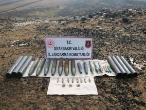 Diyarbakır'da PKK operasyonunda çok sayıda mühimmat ele geçirildi