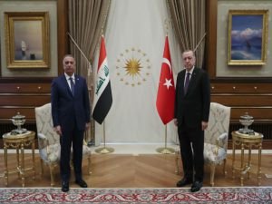 Cumhurbaşkanı Erdoğan Irak Başbakanı Kazımi ile Mescid-i Aksa ve Gazze'yi görüştü