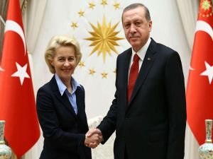 Cumhurbaşkanı Erdoğan AB Komisyon Başkanı Ursula von der Leyen ile görüştü