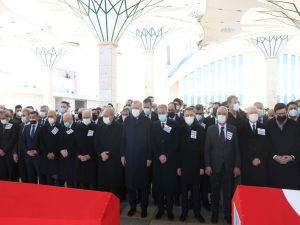 Cumhurbaşkanı Erdoğan, helikopter kazasında vefat eden askerlerin cenaze törenine katıldı