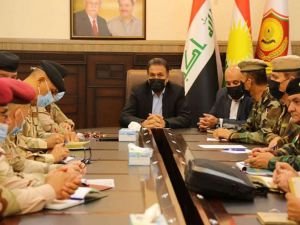 Irak askeri heyeti Peşmerge Bakanlığını ziyaret etti