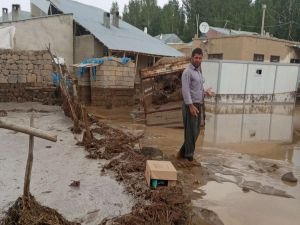 Van'ın Başkale ilçesinde sel felaketi