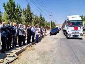 Mardin'de toplanan yardımlar selden etkilenen Kastamonu'ya uğurlandı