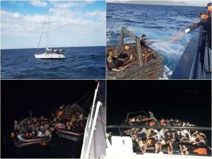 Sahil Güvenlik: 205 düzensiz göçmen kurtarıldı