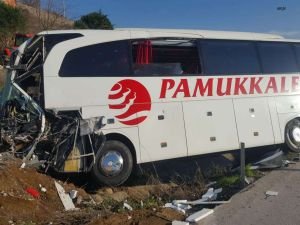 Ankara'da yolcu otobüsü yandı