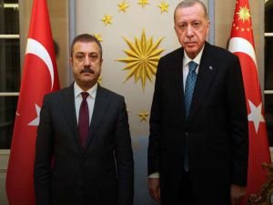 Cumhurbaşkanı Erdoğan Merkez Bankası Başkanı Kavcıoğlu ile görüştü