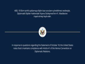 ABD ve diğer büyükelçilerden "Kavala" tepkilerinin ardından açıklama