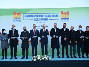 Bakan Karaismailoğlu: 'Malum zihniyetin' durdurduğu Marmaray Zübeyde Hanım Parkı’nı açtık