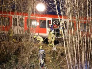 Almanya'da tren kazası