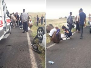 Şanlıurfa'da otomobil takla atarak devrildi: 2 yaralı
