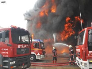 Ankara Şeker Fabrikası'nda yangın