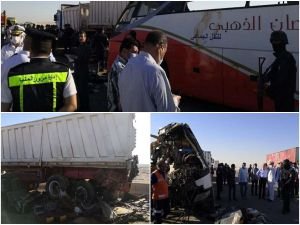 Mısır'da meydana gelen trafik kazasında 22 kişi öldü