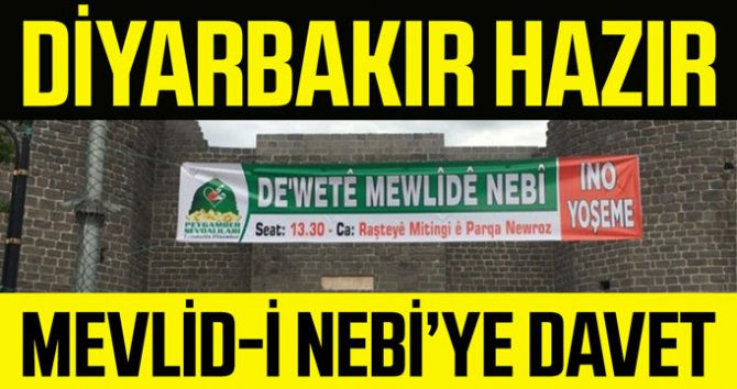Diyarbakır'da düzenlenecek "Mevlid-i Nebi" etkinliğine davet