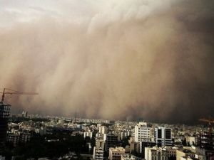 İran'da kum fırtınası