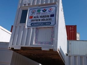 4 kardeş yardım kuruluşundan Afganistan'daki deprem bölgesine yeni konteynerler