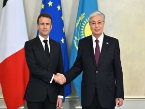 Fransa Cumhurbaşkanı Macron, Kazakistan'da