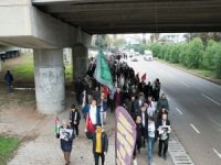 Adana'da yüzlerce kişi Filistin'e destek için yürüdü