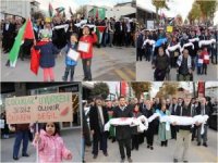 Binlerce kişi Gazze'ye destek için yürüdü