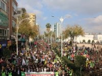 Peygamberler Şehri Şanlıurfa'da Gazze'ye destek yürüyüşü