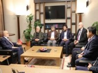 HÜDA PAR Genel Başkanı Yapıcıoğlu'ndan Saadet Partisine taziye ziyareti