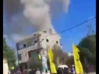 İşgal rejimi, Hizbullah'ın cenaze töreni sırasında bir evi bombaladı
