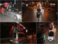İstanbul'da yüzlerce araçla Filistin'e destek konvoyu düzenlendi