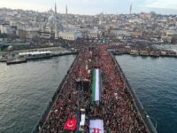 İstanbul'da "Filistin'e destek, israile lanet" yürüyüşü