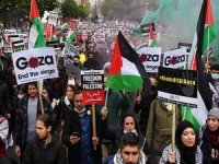 Almanya'da Filistin'e destek gösterisi yapıldı