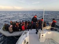 Muğla açıklarında 58 düzensiz göçmen kurtarıldı