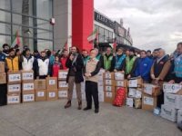 Ankara Filistin Dostları Platformu'ndan BM önünde "gıda paketli" protesto