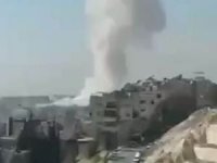 İşgal rejimi Şam'ın Mezze Semti'nde bir binayı bombaladı