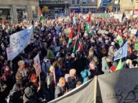 İsveç'te Filistin ile dayanışma yürüyüşü