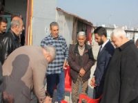 HÜDA PAR heyetinden Hatay'da konteyner kentte kalan vatandaşlara ziyaret
