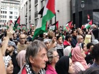 Brüksel'de AB'ye "İsrail'in savaş suçlarına ortak olmayın" çağrısı