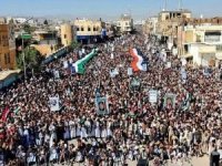 Yemen halkı bir kez daha Gazze için meydanlara çıktı