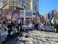 Bursa'da Filistin eylemi: İşgalcilerle ticaretin kesilmesi sembolik bir tavır alıştan ibaret değildir