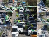 Seçim arifesinde HÜDA PAR araç konvoyuyla şehir turu yaptı
