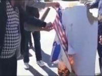 ABD ve siyonist işgalcilere ait paçavralar yakıldı