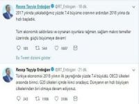 Cumhurbaşkanı Erdoğan'dan büyüme oranları yorumu