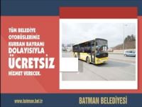Batman'da belediye otobüsler bayramda ücretsiz hizmet verecek