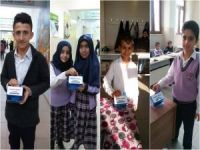 Çınar'da 0rtaokul öğrencileri “Yemen” için yardım topladı