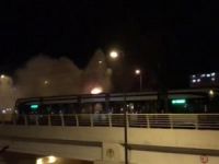 Konya'da tramvay yangını