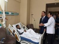 Şanlıurfa Valisi harekat sırasında yaralananları ziyaret etti
