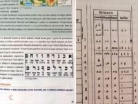 MEB İmam Hatip kitabında Uygur alfabesi diye İbrani alfabesi yayımlandı