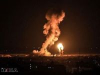 Siyonist işgalcilerden Gazze'ye hava saldırısı