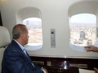 Cumhurbaşkanı Erdoğan, İstanbul’da yapımı devam eden hastaneleri havadan inceledi