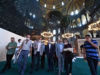 Diyanet İşleri Başkanı Erbaş, Ayasofya Camii'nde incelemelerde bulundu