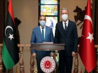 Bakan Akar, Libya Yüksek Devlet Konseyi Başkanı Halid El-Meşri ile görüştü