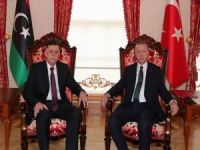 Cumhurbaşkanı Erdoğan Libya Başbakanı Serrac ile görüştü